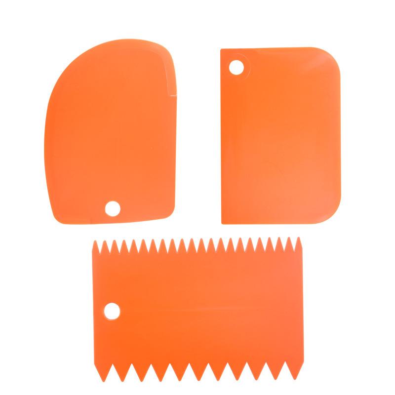 3pcs/Set Cake Bread Slicer Baking Pasty Tools Baking Tools For Cakes Dough Cutter Scraper Cake Blade Silicone Spatula