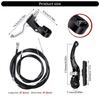 Bike Front Rear V Brake Set Aluminum Alloy Mountain Bike V Brake Set Front and Rear Brake Cables and Brake Lever kits