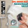 Silver Stainless Steel Shower Stall Faucet Set Rainfall Rain Mixer Towel Swivel Spout Bath Head Bathroom Sprinkler Mixer Tap Set