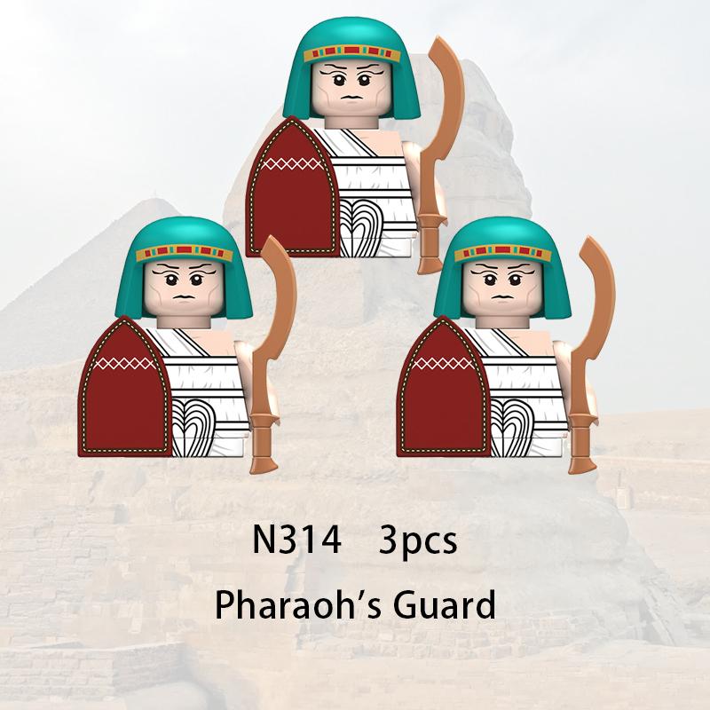 3 шт. Средневековые египетские солдаты строительные блоки замок орел рыцари фигурки копье убийца лук оружие меч военные кирпичи игрушки