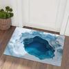 Коврик для пола с оптической иллюзией 3D Ковер с ямой Реалистичный коврик для входа в бездонную яму Нескользящий придверный коврик для гостиной, спальни, игровой комнаты, декора прихожей