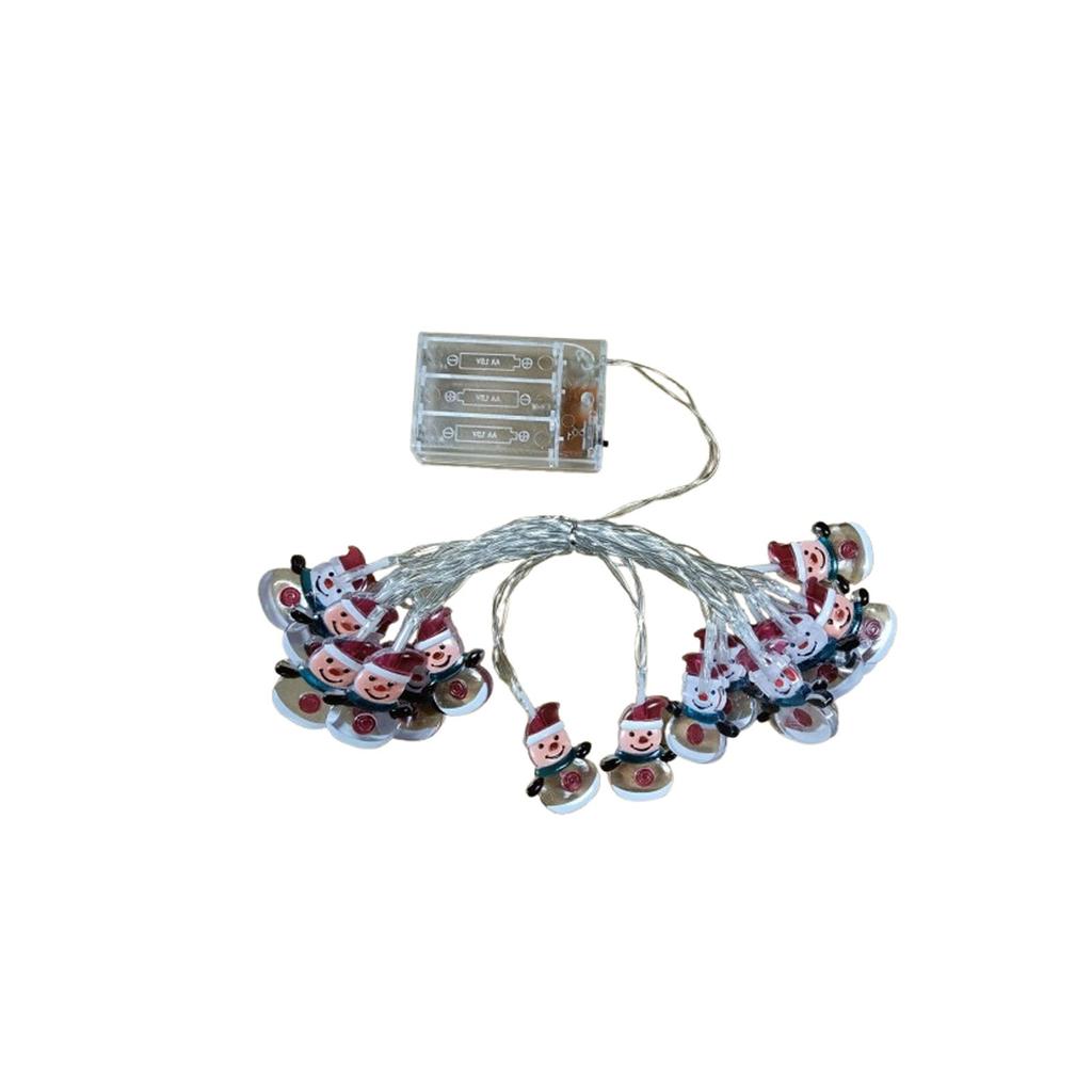 10 лампочек на метр, гирлянды для рождественской елки, рождественское украшение, украшение для гостиной, декор в виде снеговика