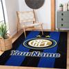 Inter Milan Customized Name Floor Rug Office Rug Suitable for Entryway Kitchen Playrooms Outdoor Anti-slip Rug Decorate Offices