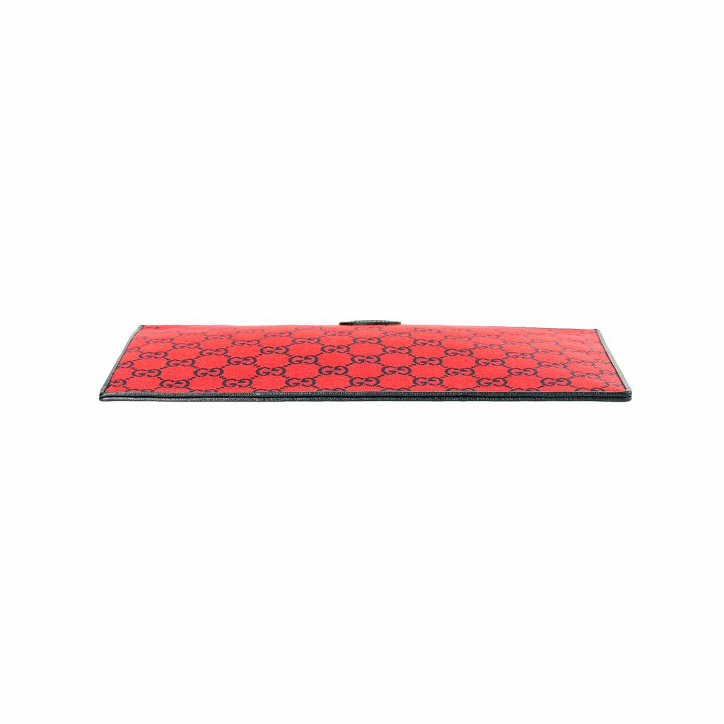 Gucci Valentines Day Collection Vintage Logo Leather Canvas Clutch Unisex clutch Red Blue 661105-2UZAV-6477