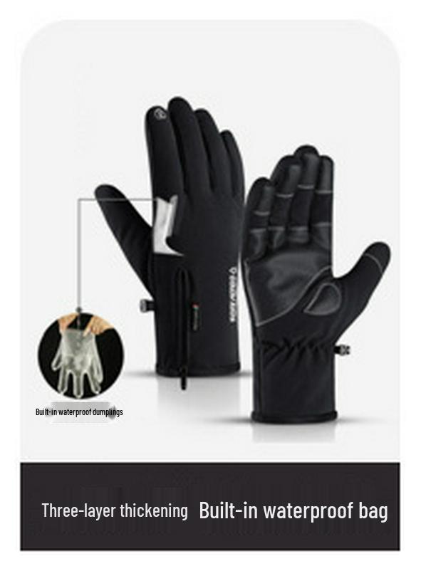 DB65 Waterproof Fingerless Photography Gloves - Warm, Non-slip, Touchscreen for Cycling & Fishing