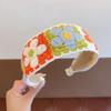 Embroidery Knitted Kids Headband Colorful Children Hair Band Cute Wide Hair Hoop  Daily