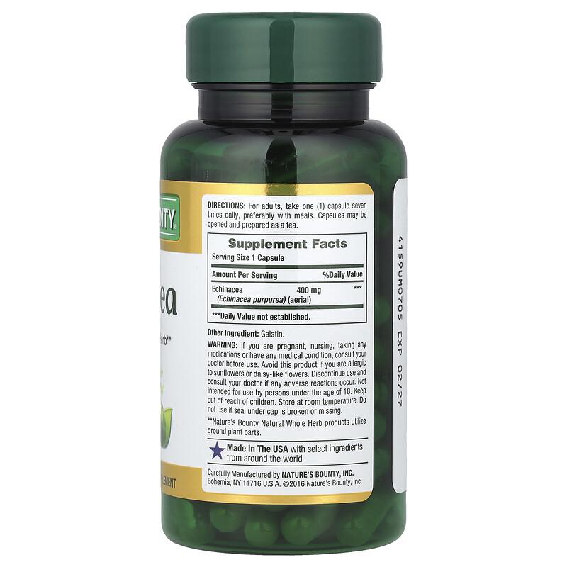 Echinacea, 400 mg, 100 Capsules