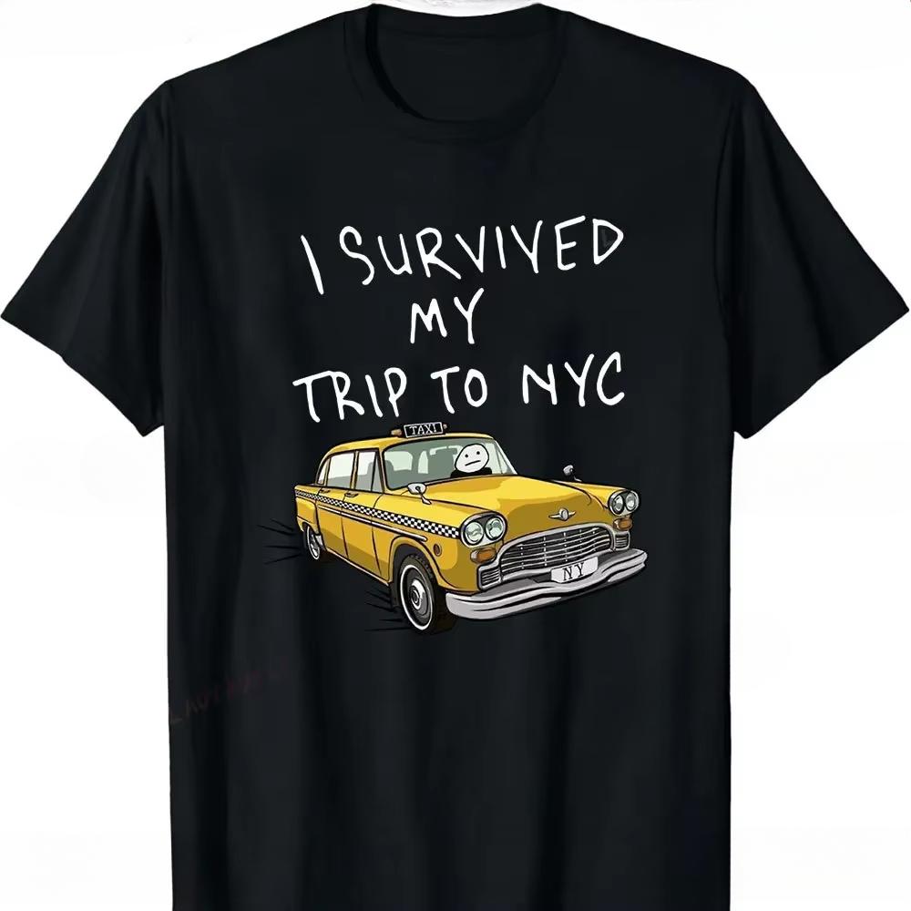 Tom Holland Same Style I Survived Tee Men's Fashion Casual Oversized Top Streetwear Quality, Fashion and Luxury