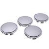 4 Pcs 65mm Silver ABS Car Tyre Rim Hub Cap Covers Wheel Center Caps Universal