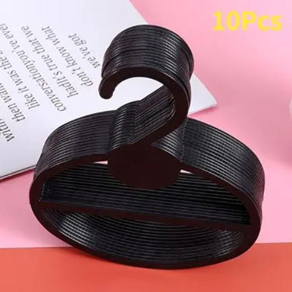 10Pcs Oval Scarf Shawl Tie Holder Transparent Plastic Clothes Display Holder Circle Shape Space Saving Coat Hanger