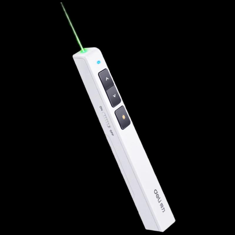 Deli 2802G Wireless Green Laser Presentation Remote