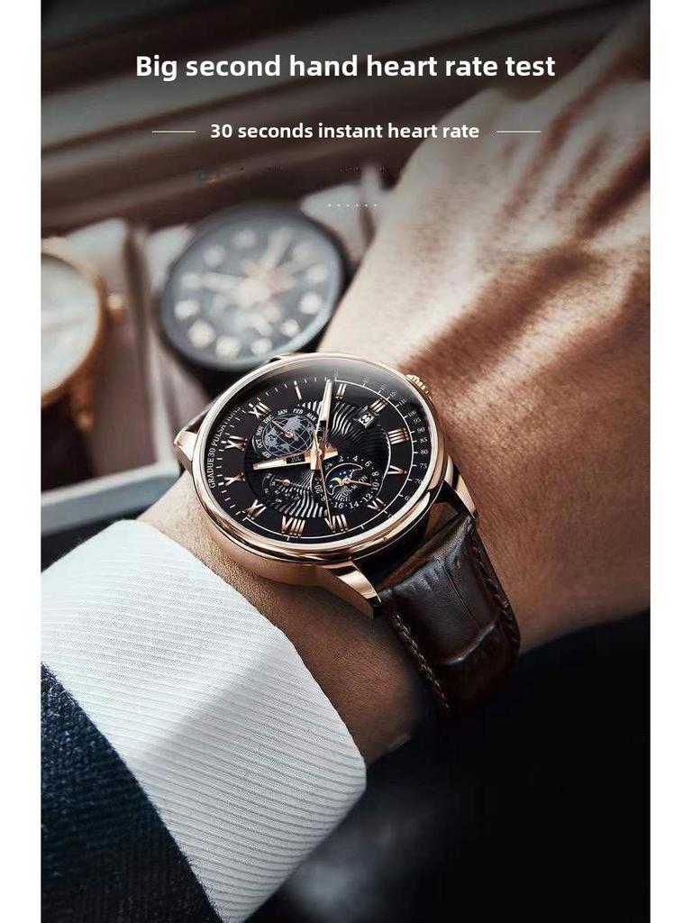 Мужские модные кварцевые спортивные часы с календарем и функциями водонепроницаемости — идеальный вариант для старшеклассников и бизнесменов.