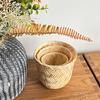 1 шт. Подарочная упаковка, современная корзина для хранения, простая бамбуковая плетеная подарочная упаковка, цилиндрическое ведро, цветочная корзина