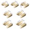50PCS Boat-shape Tray Disposable Wooden Boat-shaped Plate Multi-size Wood Bowl  Wedding Ornament