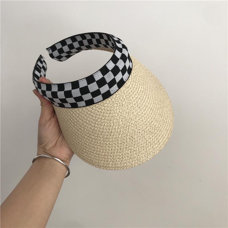 Женская летняя соломенная шляпа-утка - Универсальная солнцезащитная и пляжная кепка для путешествий на открытом воздухе