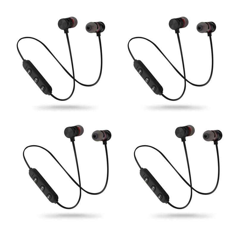 1/2/3/4pcs Bluetooth Earphone Sports Neckband Magnetic Wireless Earphones Stereo Earbuds Music Headphones With Mic For Xiaomi