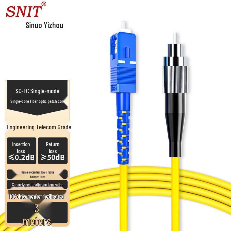 SNIT Telecom-Grade Fiber Optic Patch Cable