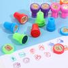 12Pcs/Set Cartoon Kawaii Capybara Self-Ink Stamps Cute Diy Painting Photo Album Stamp Children Prize Children Graffiti Toys Gift