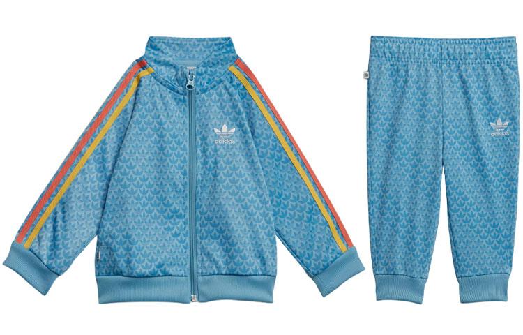 adidas Оригинальные Комплекты для Детей Сочетающиеся Ярко-Синие для Младенцев и Малышей IB8610