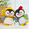 Новые плюшевые игрушки Пингвин Счастливый Дом Рождественская шляпа Подарки для мероприятий Подушка Снэппер Яки Детские куклы