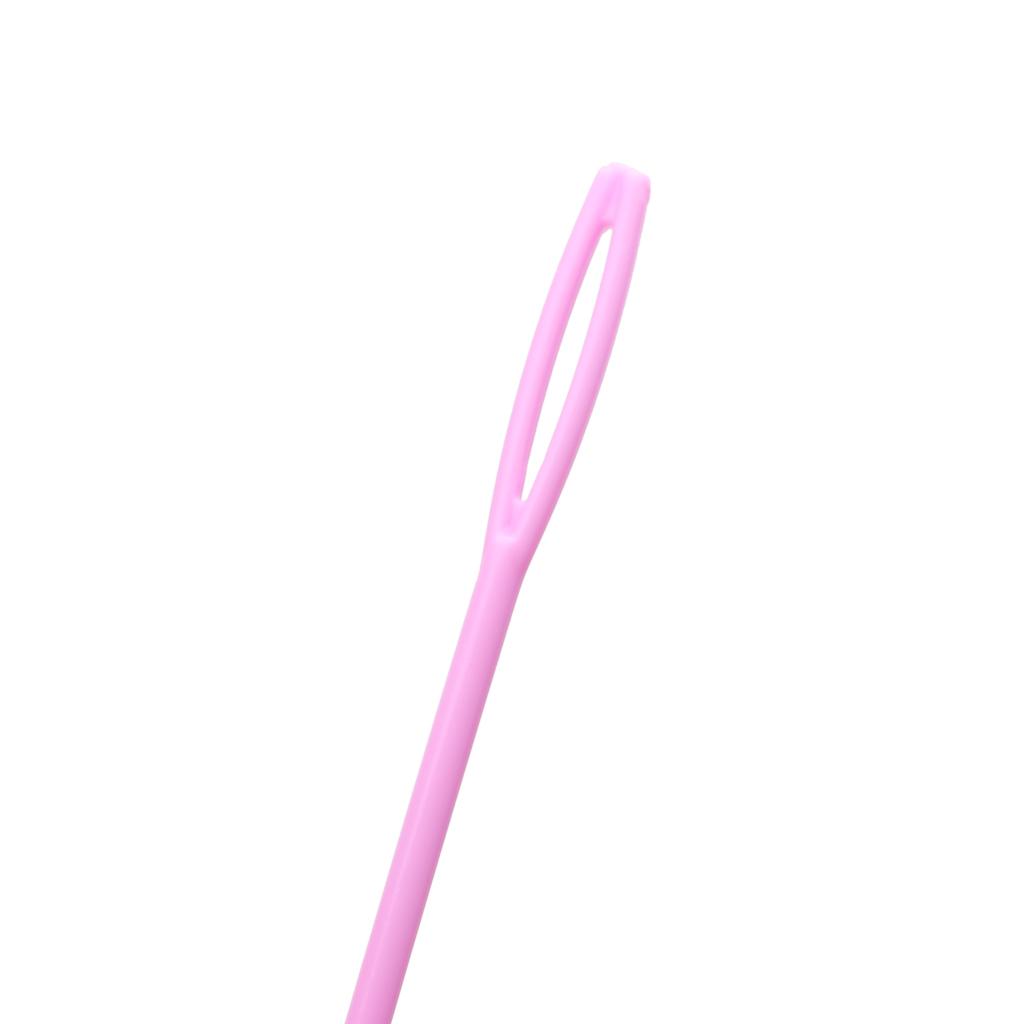 100Pcs Children Colorful Plastic 7cm Needles Tapestry Binca Sewing Wool Yarn DIY