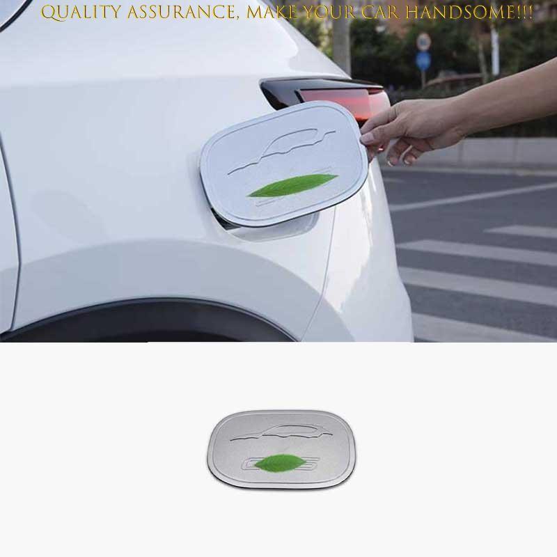 For Mazda CX-5 2017-2024 Glossy Chrome Outside Fuel Oil Tank Cap Cover Trim 1PCS