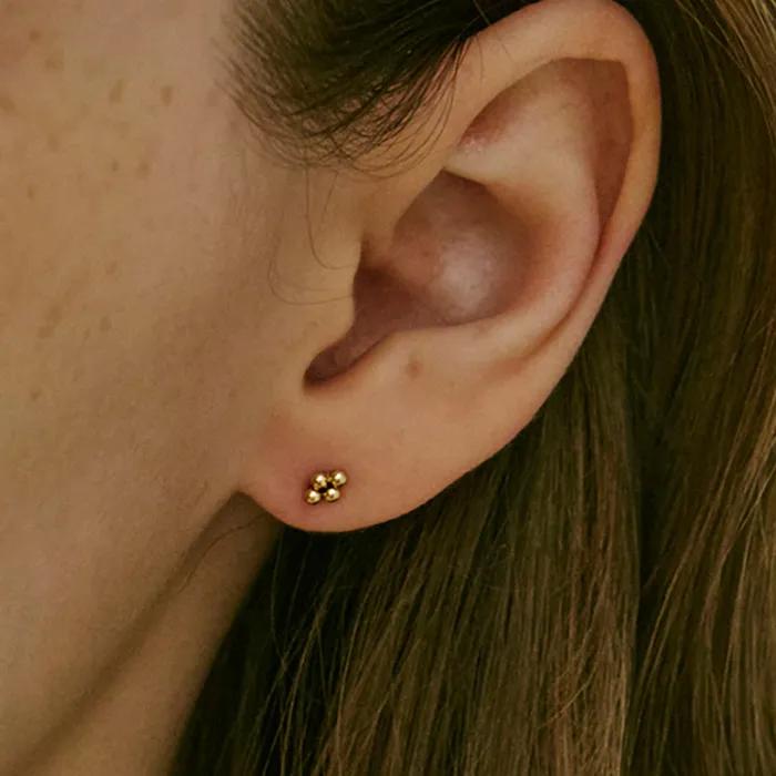 Пирсинг "Пузырчатый Цветок" 14K