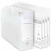 Plus Box File PP Box File + A4 Clear White Set of 5 76-008ÁE