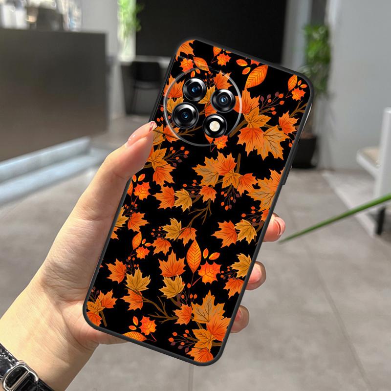 Осенние Листья Тыква Чехол Для OnePlus Nord CE 5 2 3 4 Lite N20 N30 OnePlus 15 13 12 R 11 10 9 Pro 8T 10T 10R Обложка