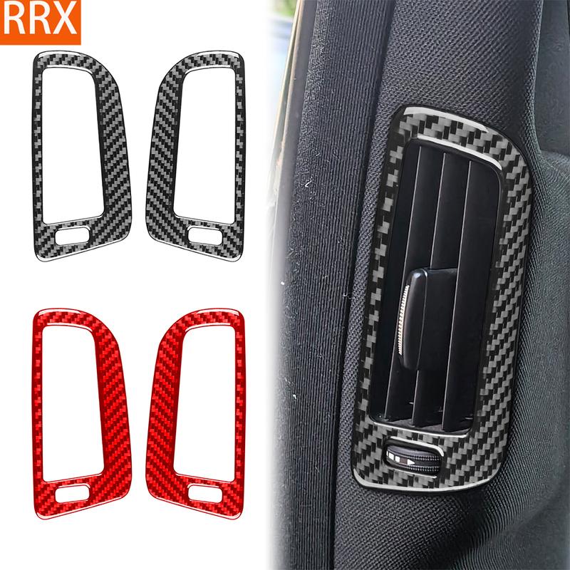 For Benz S-Class W222 2013- Real Carbon Fiber Sticker Inner Door B-pillar Air Vent Panel Car Accessories Interior decorative
