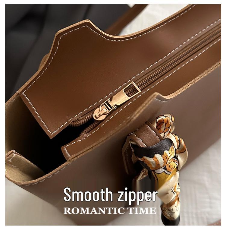 Женская универсальная ретро-сумка-ведро с текстурой, вместительная, на плечо