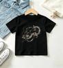 Kids White Short Sleeve T Shirt Sketch Hand Pattern Number 67 Graphic Print Crew Neck Boys Girls Casual Summer Tee