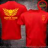 Funny Design Sniper Team Skull Shirt Unisex Fashion Trendy Casual Clothing Stylish Tops Tee Shirt Leisure Tshirt Unisexs Tshirt