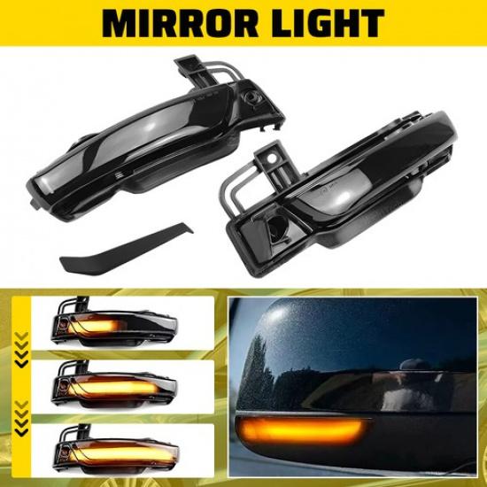 2Pcs/Set LED Dynamic Side Mirror Signal Lights For Dodge Durango WD 2011-2023