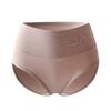 Большие размеры, 4 шт., хлопковые женские трусики с высокой талией, формирующее белье, дышащие трусики, женские трусы, утягивающее женское белье