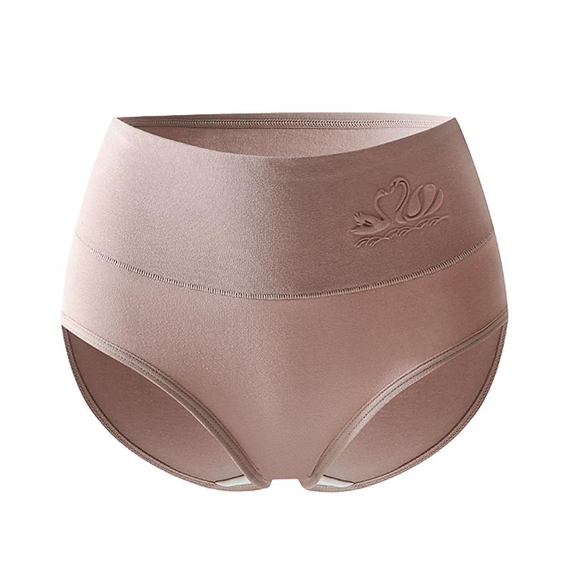 Большие размеры, 4 шт., хлопковые женские трусики с высокой талией, формирующее белье, дышащие трусики, женские трусы, утягивающее женское белье
