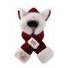 New Christmas plush thermal hat cute bear hat scarf winter women's outdoor thickened hooded scarf integrated