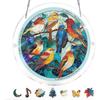 Acrylic Suncatcher Window&Garden Hanging Sun Catcher Rainbow Indoor Window Decoration for Living Room Bedroom Colorful Acrylic Puzzles Suncatcher