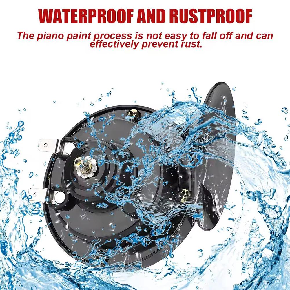 12 В супер громкий гудок для поезда водонепроницаемый воздушный электрический гудок улитки универсальный для мотоциклов автомобилей грузовиков внедорожников лодок A4C8