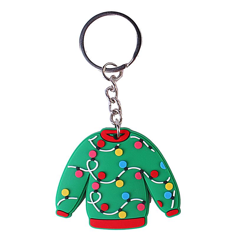 1 шт. аксессуары брелок мультфильм сумка кулон свитер снежинка рождественская серия красочные подарки лось