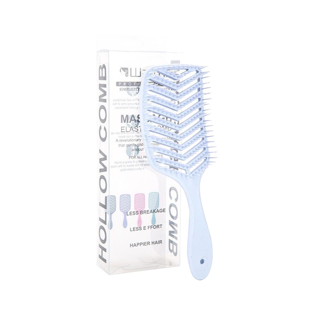Hollow V-shaped Massage Comb Styling Large Curved Comb Massage Scalp Head Comb Rib Comb Breathable Comb