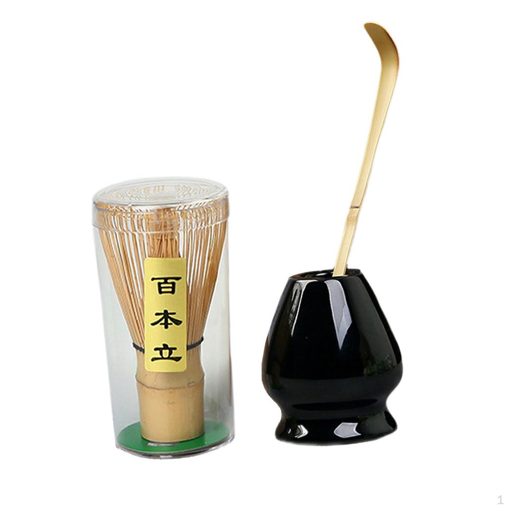 Японский набор для матча, современная чайная утварь, аксессуар, бамбуковый венчик, керамический венчик