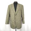 Italy Krizia Uomo Wool Tailored Jacket Men 50 Khaki Fully Lined Autumn Winter(USED)