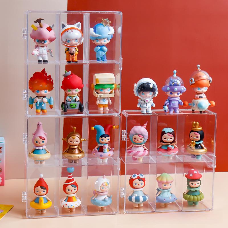 Акриловая пылезащитная настенная стойка для хранения скрытых коробок Molly