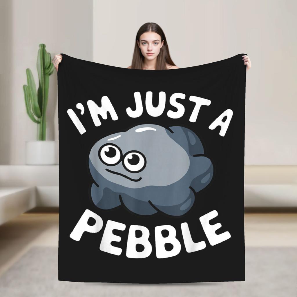Dandys World Pebble Blanket Fleece Novelty Warm Throw Blankets for Bedding Lounge Spring Autumn