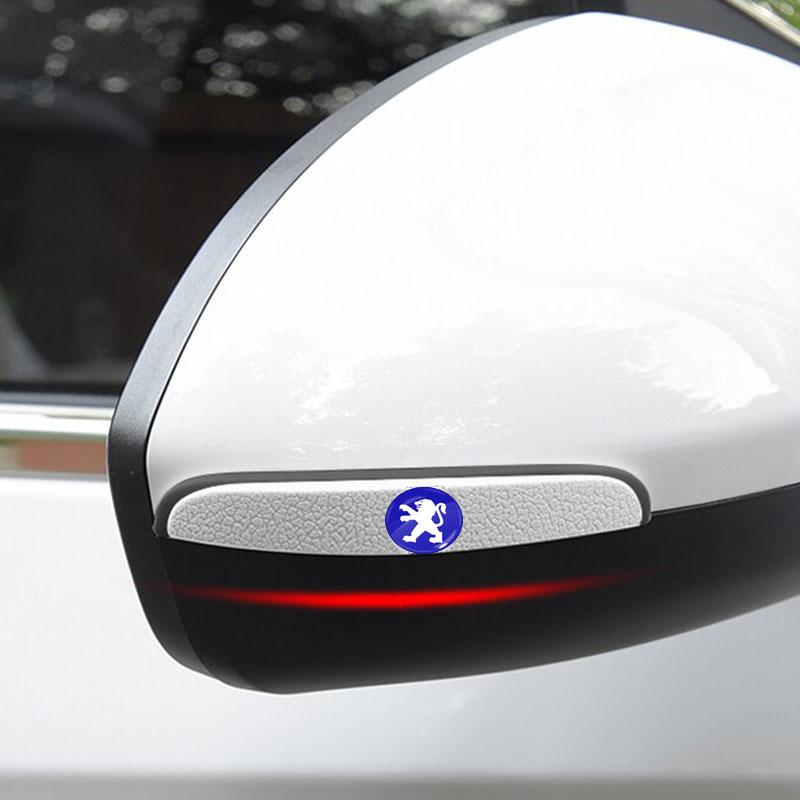 4 шт. Автомобильные противоударные полоски на двери Наклейки для защиты зеркал заднего вида Для Peugeot 308 408 508 RCZ 208 3008 2008 206 207 108 406 407 408 206 207 208