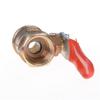1/4'' M/F Full Port Inline Brass Water Air Gas Fuel Line Shut-Off Ball Valve