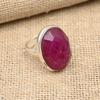 Ювелирные изделия из стерлингового серебра 925 пробы с прекрасным кашмирским красным рубиновым драгоценным камнем ручной работы