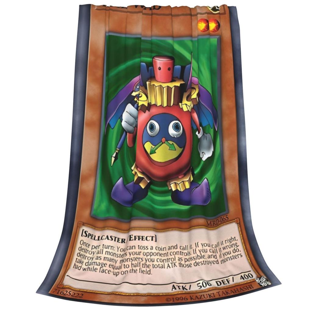 Yu Gi Oh Card Blanket Cover Plush Throw Blankets Summer Air Conditioning Portable Ultra-Soft Warm Bedsprea