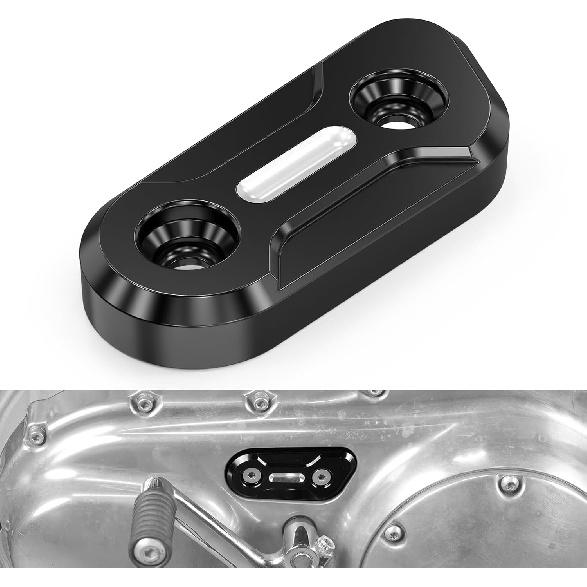 NICECNC Black Engine Cover Inspection Cover Compatible with Harley Iron 1200 XL1200NS 2018-2021, Roadster XL883R 2014-2015, Sportster 1200 Custom